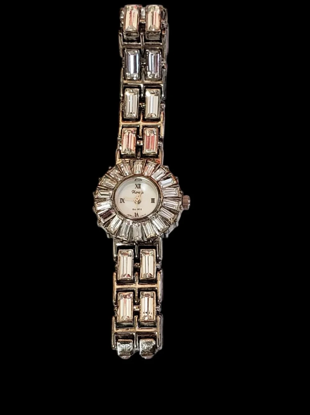 Vintage Xanadu Crystal Baguette Cocktail Watch